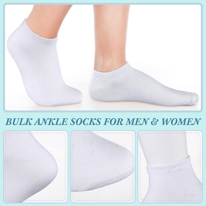 Tarpop 200 Pairs Low Cut Ankle Socks Bulk for Women Men Thin Breathable Casual Socks Pack for Unisex Homeless Charity Event - Image 3
